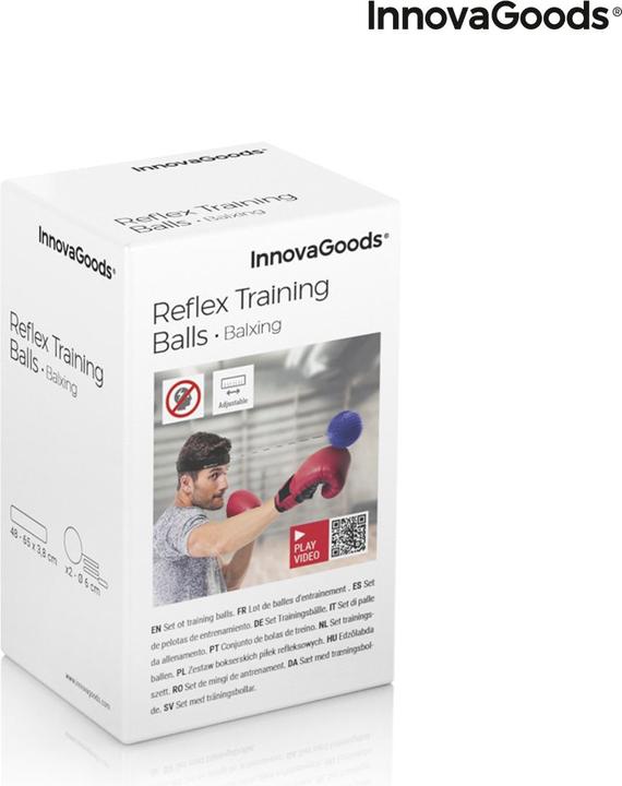 Produktbild InnovaGoods Trainings- und Reflexball-Set Balxing (3.80 cm, 0.03 kg)