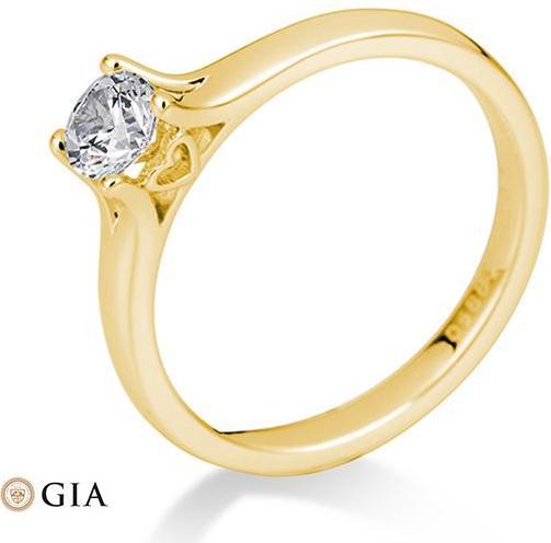 Actual product image Breuning 4 prong set from 0.40 ct. (55, 750/18 K Gold)