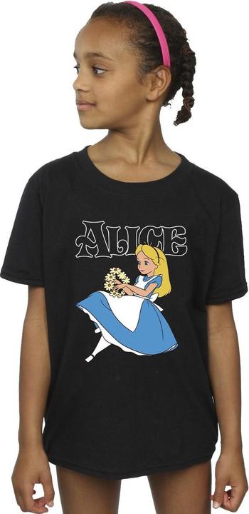 Produktbild Disney Mädchen Alice im Wunderland Blumen TShirt aus Baumwolle (116)