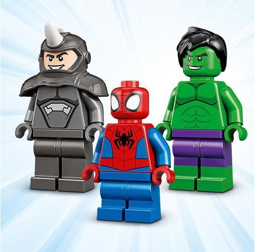 Actual product image LEGO Hulks and Rhino's truck duel (10782, LEGO Marvel)