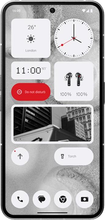 Actual product image Nothing Phone (2) (256 GB, Grey, 6.70", Dual SIM, 50 Mpx, 5G)
