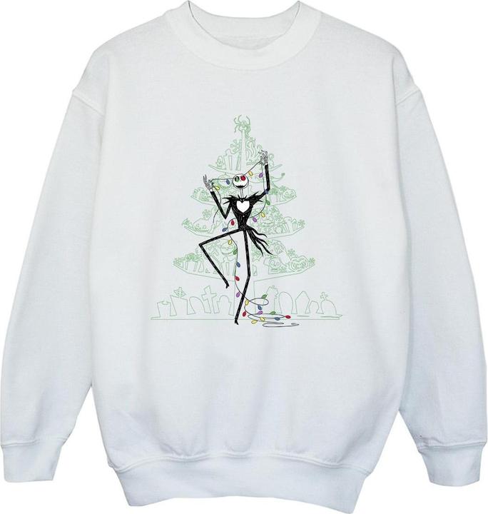 Disney The Nightmare Before Christmas Tree Green Sweatshirt Mädchen