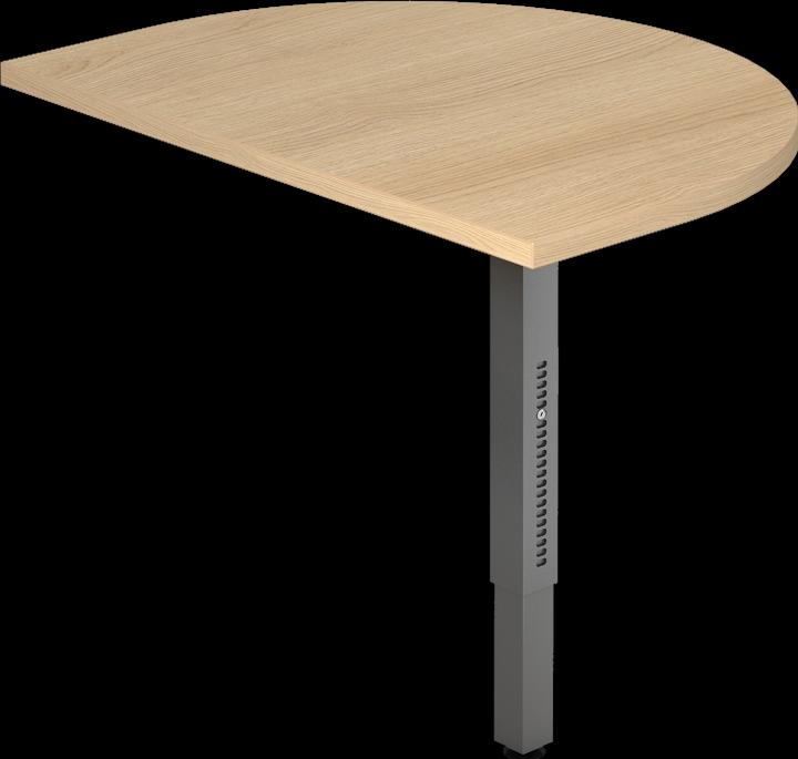 Actual product image MC Half-round extension element for MyTable R desk with graphite frame