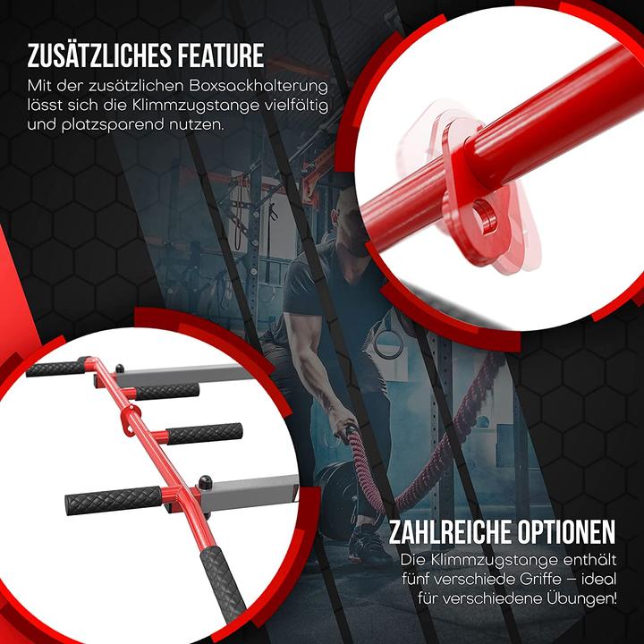 Immagine prodotto K-Sport Barra per trazioni con barra per trazioni, 3 impugnature