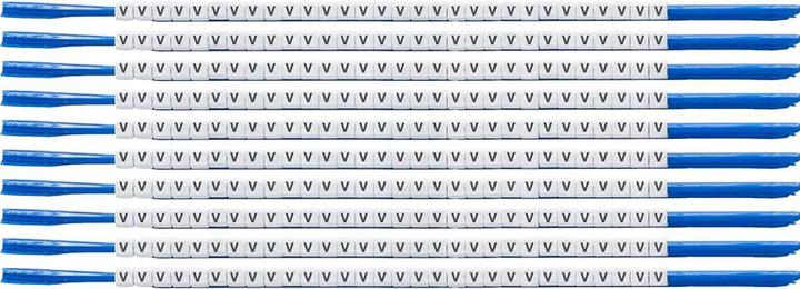 Immagine prodotto Brady SCN-07-V, segnafilo a clip, etichettato "" V "", per cavi di diametro 1,9