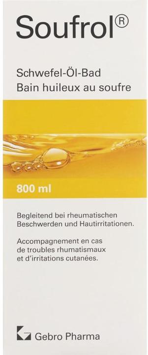 Produktbild Soufrol Schwefel-Öl-Bad (800 ml, Badeöl)