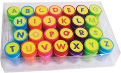 Produktbild Joustra Motivstempel-Set "BUCHSTABENSTEMPEL", im Koffer