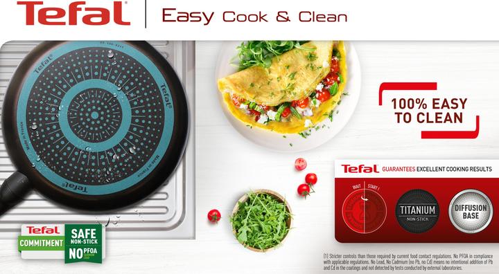 Immagine prodotto Tefal Padella per crêpe Easy Cook & Clean 25 cm (25 cm, Padella per friggere, Alluminio)