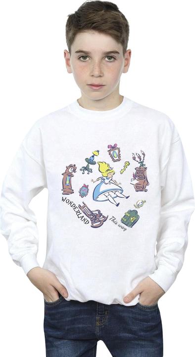 Produktbild Disney Jungen Alice im Wunderland Falling Sweatshirt (140, 146)