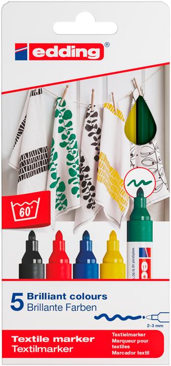 Produktbild Edding Textil Marker 4500 (Sortiert, 2 mm, 5 x)