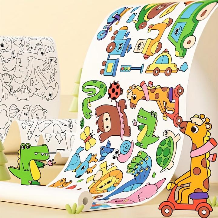 Immagine prodotto Activity Board Rotolo per dipingere con gli scarabocchi, rotolo per dipingere fai da te con i colori, rotolo per