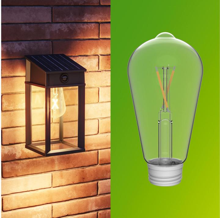 Produktbild Philips Lighting Geri 929004632601 Solar-Aussenwandleuchte 3.2 W Warmweiss Schwa (470 lm, IP44)