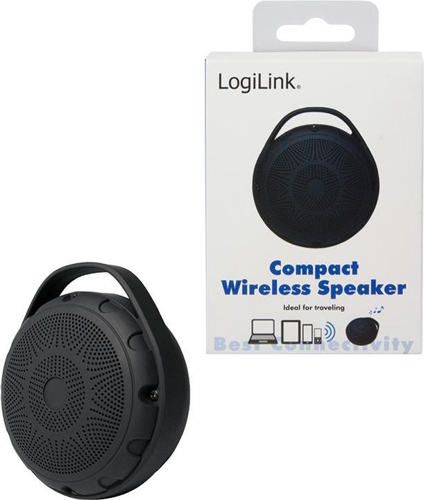 Image du produit LogiLink Haut-parleur Bluetooth avec radio FM et lecteur MP3 (3 h, Alimentation via port USB)
