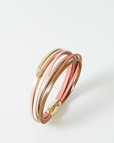 Image du produit Flowers Forzoé Bracelet Magnum - Laiton Plaque - Cuir Veritable (Plaque en laiton)