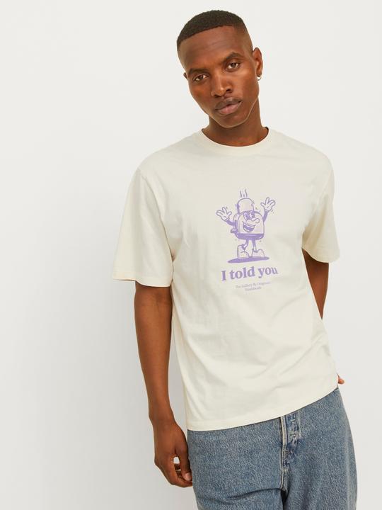 Actual product image Jack & Jones Printed round neck T-shirt T-shirt (M)