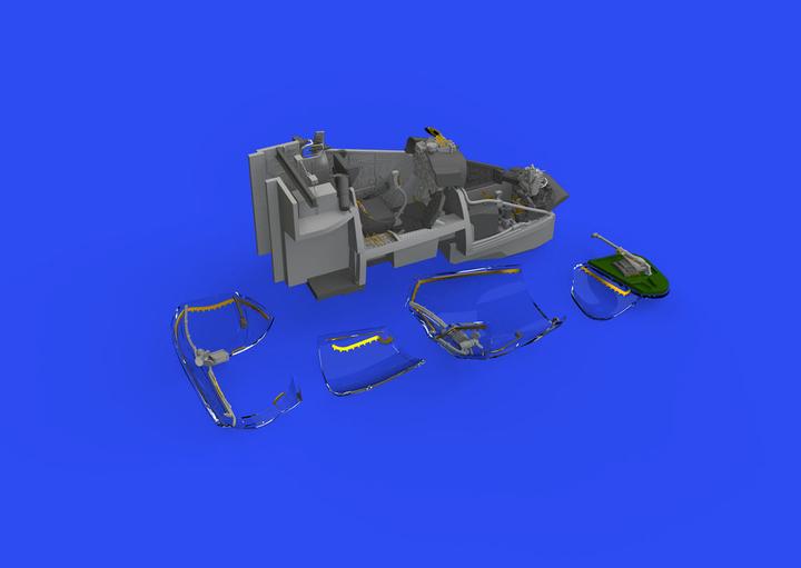 Actual product image Eduard Mi-24V cockpit for ZVEZDA