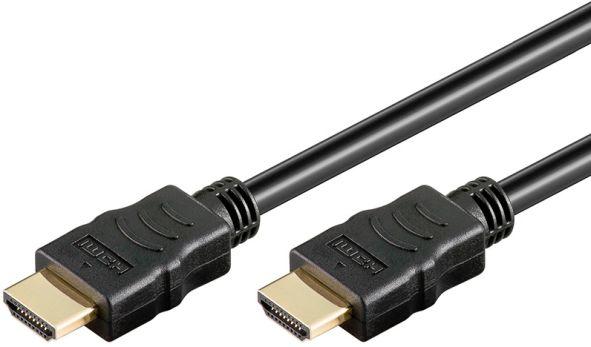 Produktbild Hapena 76020 2m SBVerpackung Video Kabel HDMI Typ A - Kabel - Digital/Display/Video (2 m, HDMI)
