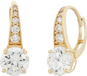 Actual product image JVD Gold plated earrings with clear zircons SVLE0974XH2GO00
