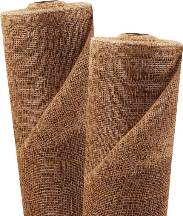 Produktbild Aquagart 80m x 1m Jutegewebe 105g/m² Jutematte Gartenjute Jute Stoff Sackleinen Juteband