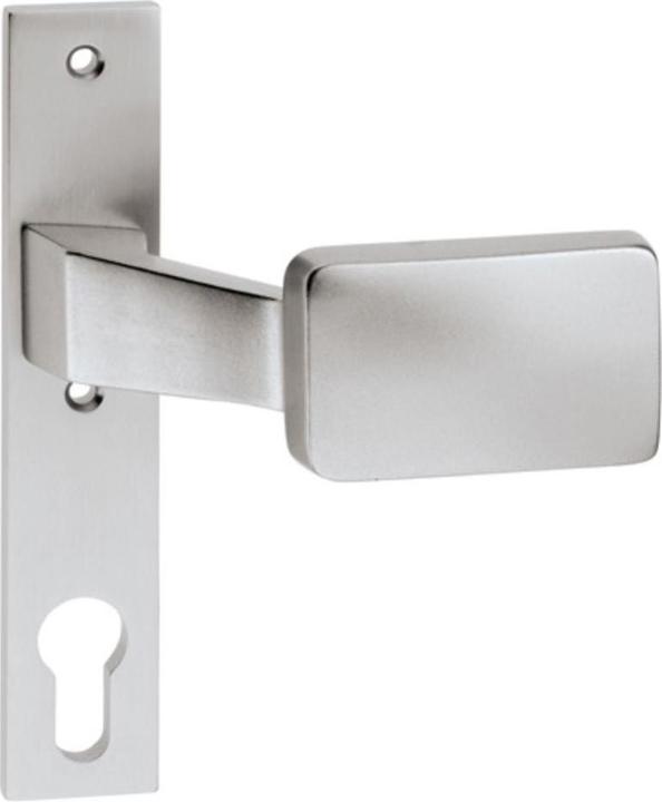 Actual product image EDI Lock case handle 1317/1010 aluminium F1 receptacle 8 mm cranked (Door handle)