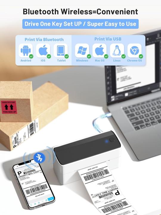 Actual product image Phomemo PM241 mit Bluetooth BLA/WHI (203 dpi)