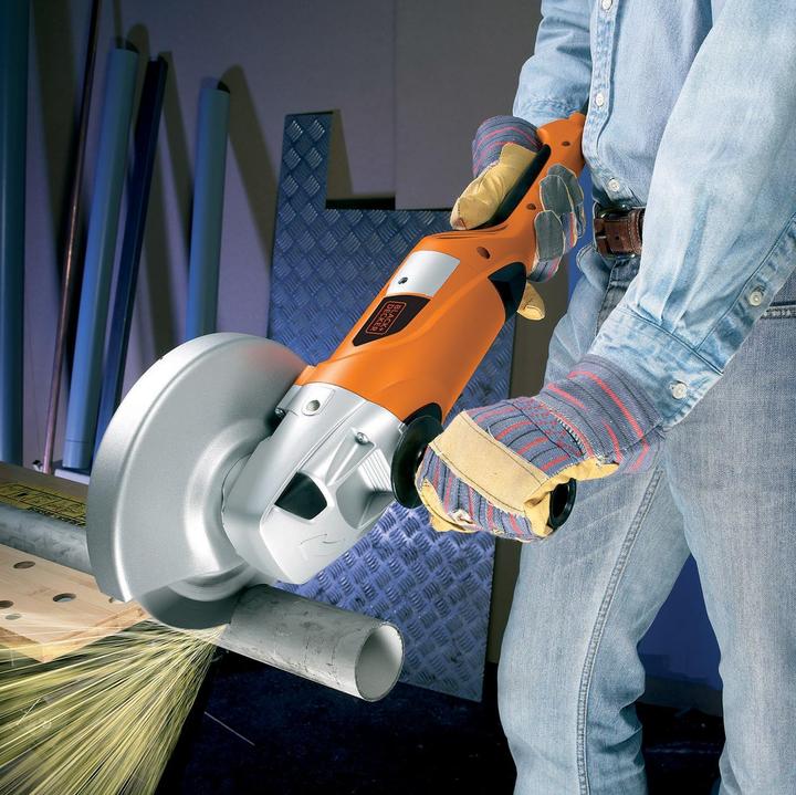 Actual product image Black & Decker Two hand angle grinder 2000W (230 mm)
