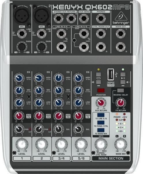 Immagine prodotto Behringer Xenyx QX602MP3 (Mixer da studio e live)
