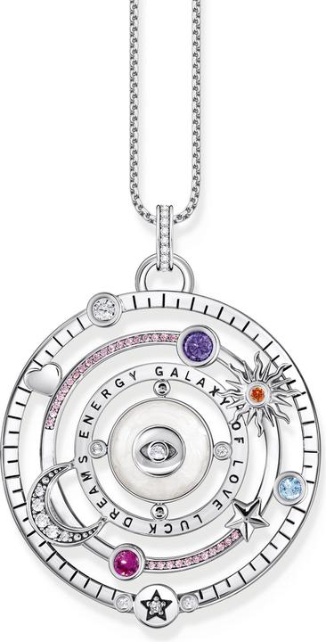 Image du produit Thomas Sabo Pendentif demi-sphère avec oeil pierres multicolores argent noirci (Argent 925, Émail/argent, Émail)