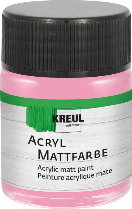 Actual product image Kreul Acrylic matte paint rosé 50ml (Raspberry, 50 ml)