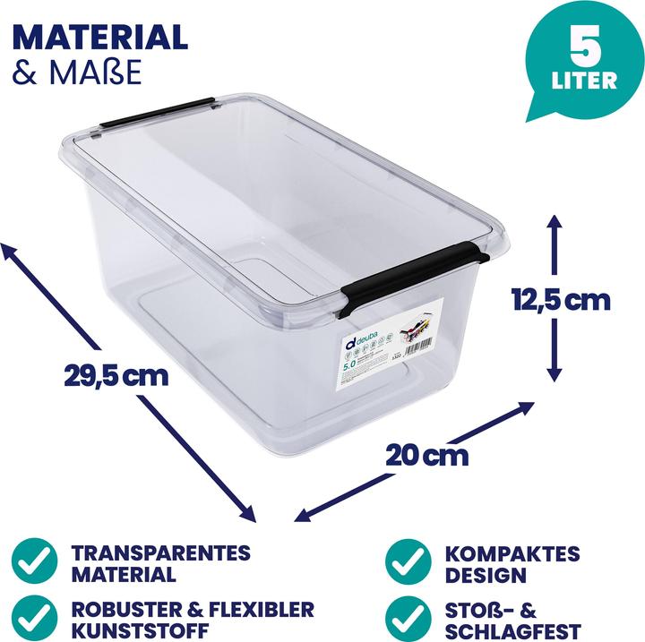 Produktbild Deuba Aufbewahrungsbox (30 x 20 x 12 cm, 5 l)