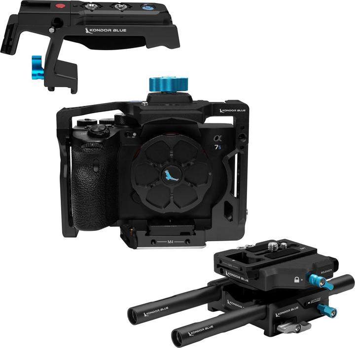 Actual product image Kondor Blue Sony A1/A7 Series Base Rig MKII (A7S3/A7R4) (Raven Black)