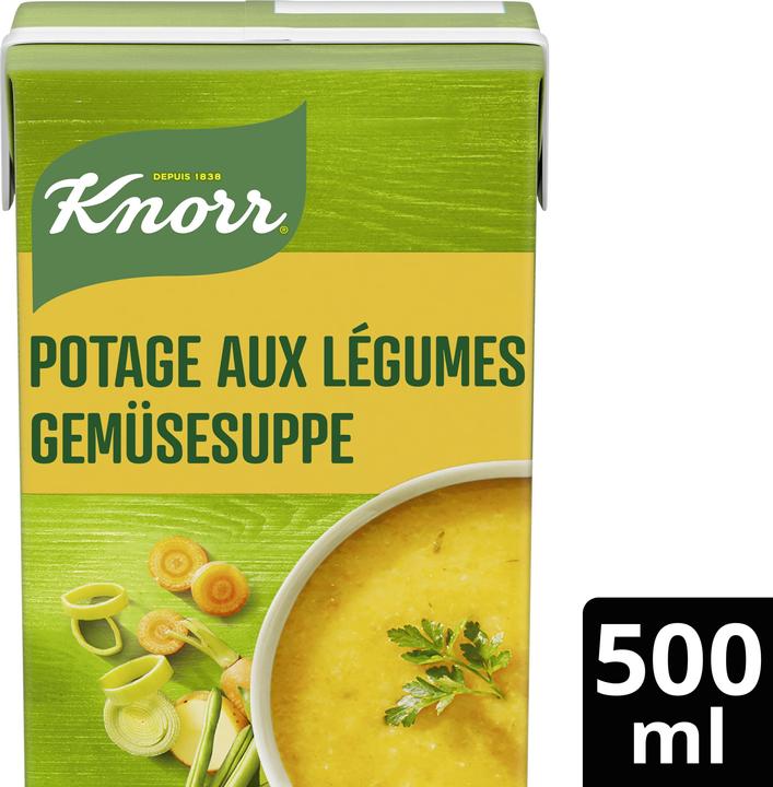 Actual product image Knorr Vegetable soup combi block, soup with broccoli, carrots & leeks, ready meal to heat up (500 ml)