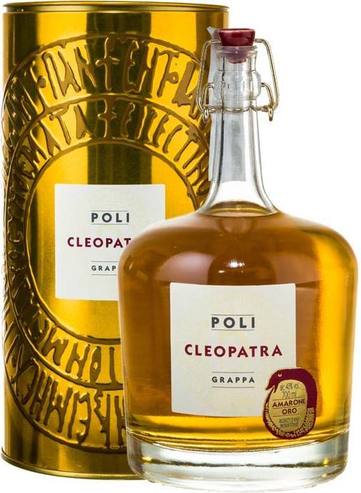 Actual product image Poli Grappa Cleopatra Amarone Oro 40% Vol. 0,7l in Tinbox