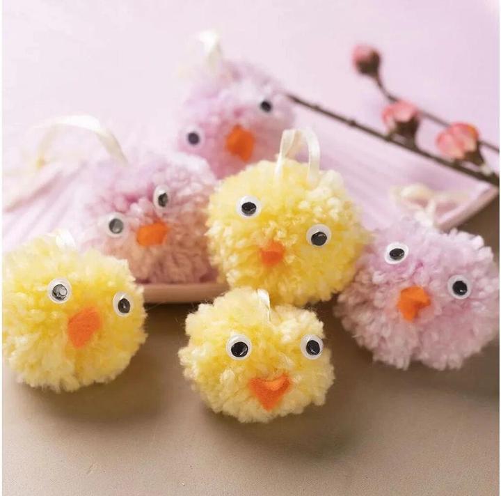 Produktbild Creativ Company Bastelset Pompons Küken