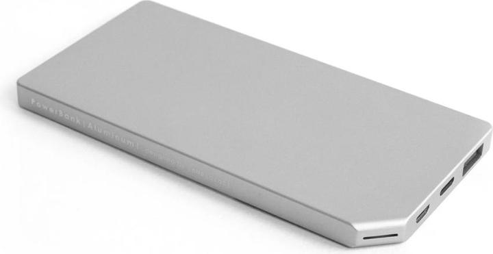 Produktbild Allocacoc PowerBank dÃ¼nn Aluminum 5000mAh Silber (5000 mAh)