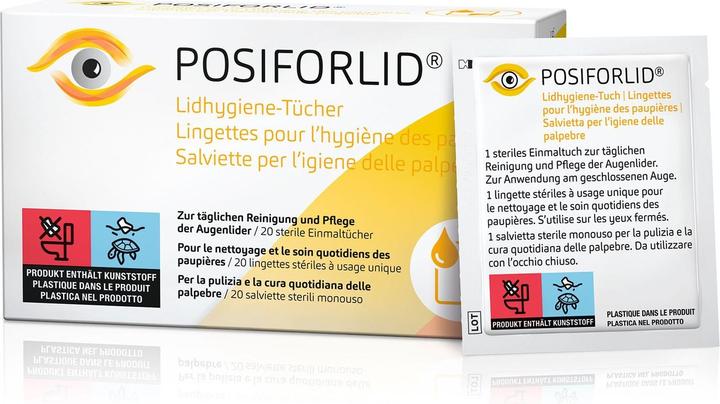Produktbild Ursapharm Posiforlid Lidhygiene Tücher 20 Stk (416 ml, Tag)