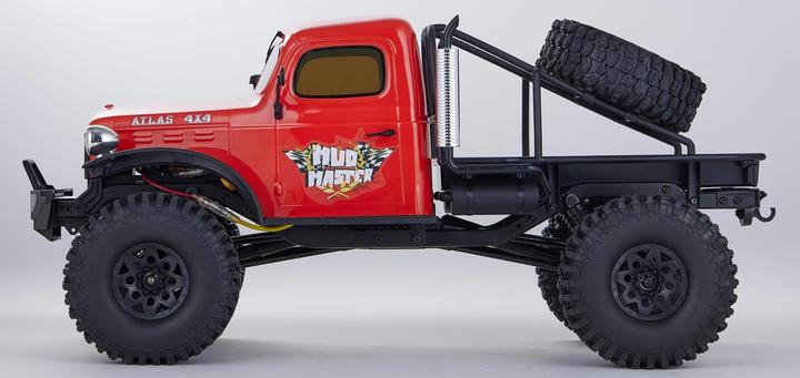 Immagine prodotto RocHobby Scala Crawler Atlas Mud Master 4WD Rosso, ARTR, 1:10 (RTR pronto all'uso)