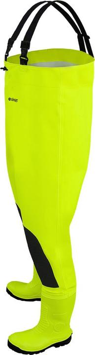 Actual product image Dönges Hi-Vis waders with S5 safety boots, size 40 (40)