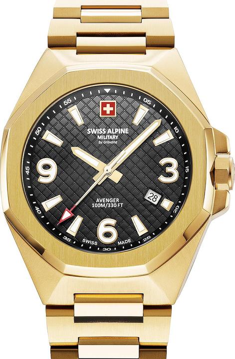 Actual product image Swiss Alpine Military 7005.1117 Avenger Men's Watch 42mm 10ATM (Analogue wristwatch, 42 mm)