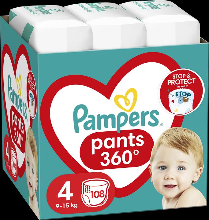 Actual product image Pampers Pants (Size 4, Half month box, 108 Piece)
