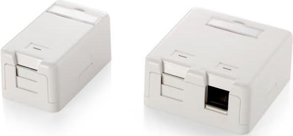 Produktbild equip Aufputzgehäuse für Keystone Jack (2-Ports) weiss