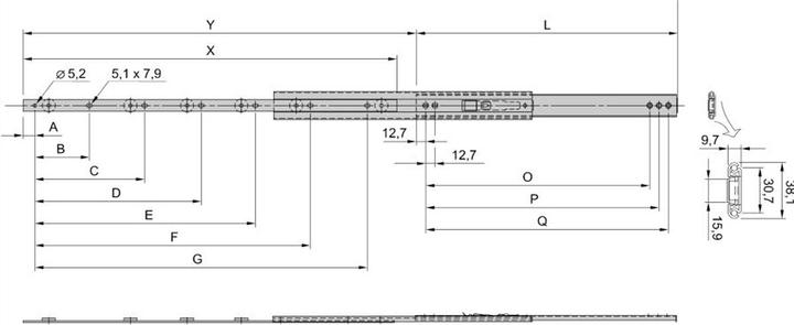 Actual product image Schroff Telescopic rails