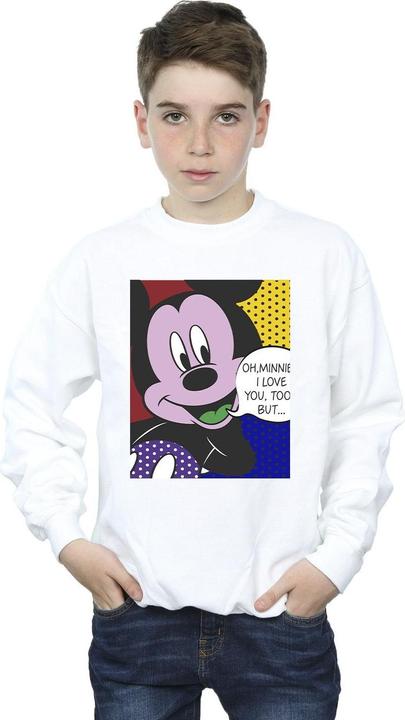 Actual product image Disney Boys Mickey Mouse Oh Minnie Pop Art Sweatshirt (104)