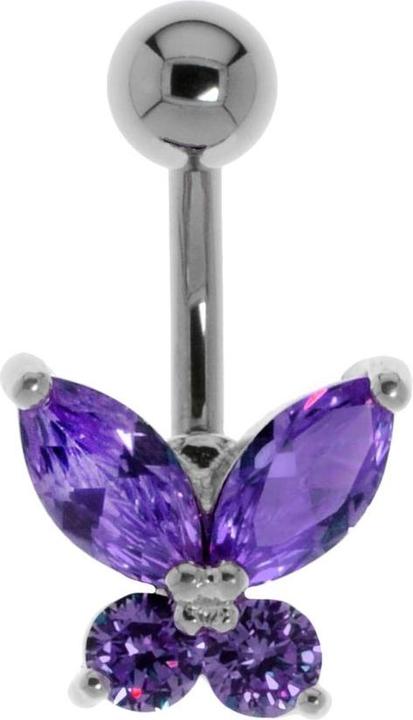 Bijouteria Bauchpiercing (Edelstahl, Messing, Kristall)
