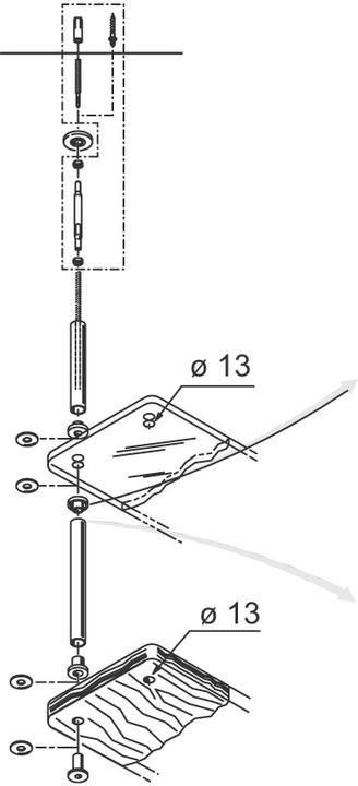 Produktbild Meyer Abhängesysteme für Holz- oder Glastablare (1 Stk.)