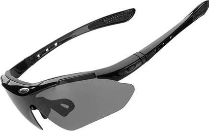 Actual product image Rockbros 10143 photochromic UV400 cycling glasses - black (Black, Black)