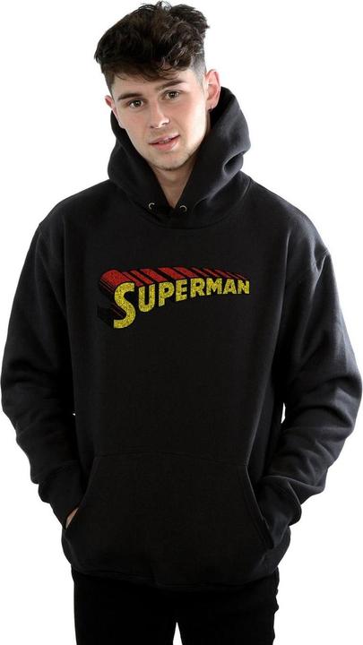 Immagine prodotto Superman Telescopic Crackle Logo Felpa con Cappuccio Uomo (XXL)