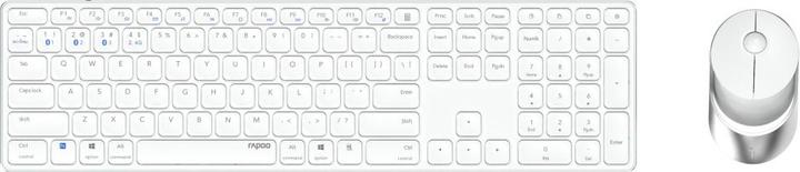 Actual product image Rapoo 9850M DE layout, white (DE, Wireless)