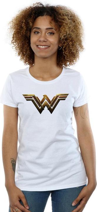 Immagine prodotto Wonder Woman T-shirt in cotone con logo per donna/femmina (L)