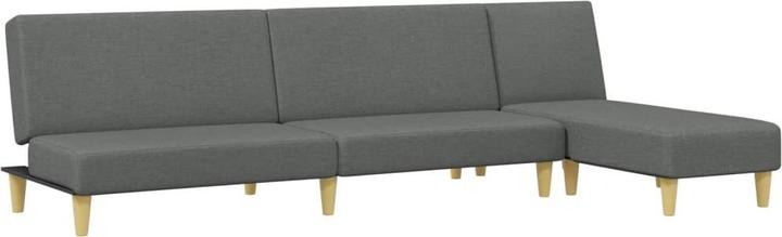 Produktbild VidaXL Sofa Garnitur Lounge Sitzgruppe Polstersofa Wohnzimmer 2-tlg. Dunkelgrau